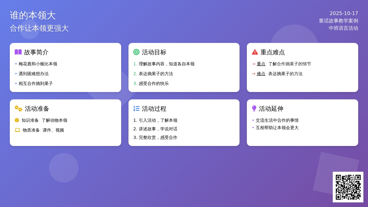 中班语言活动:谁的本领大 中班语言活动:谁的本领大