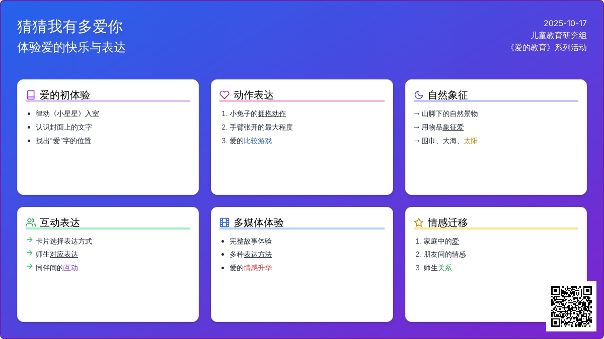 中班语言教案《猜猜我有多爱你》