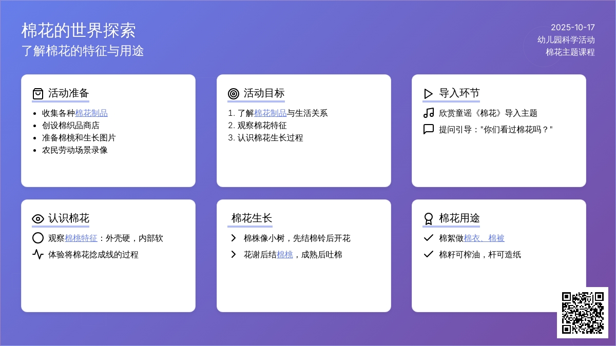 大班社会教案 棉花