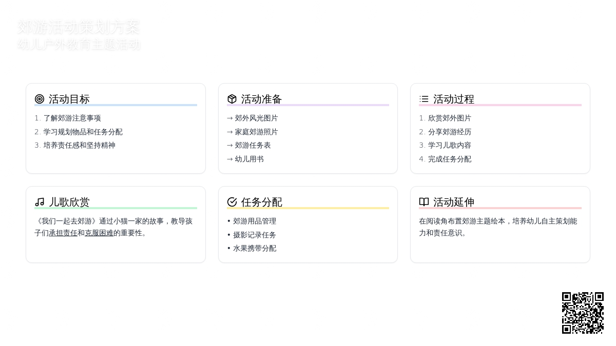 大班社会活动《我们一起去郊游》