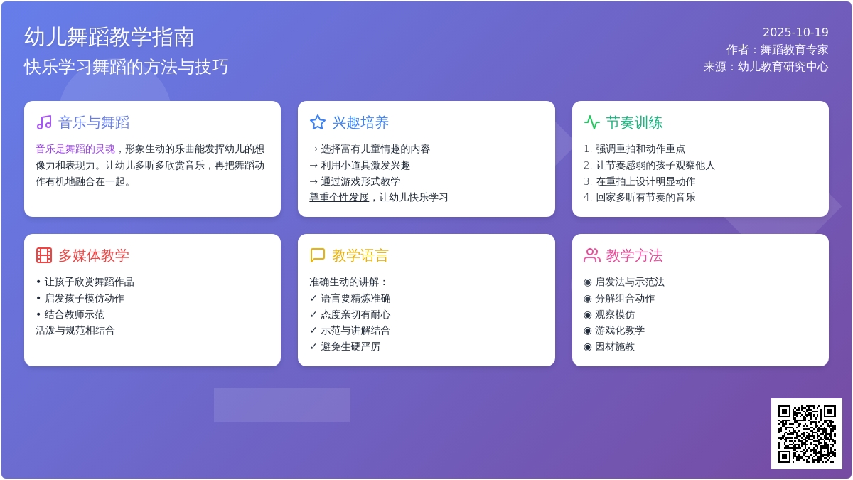 幼儿园新手舞蹈老师的教学法宝！