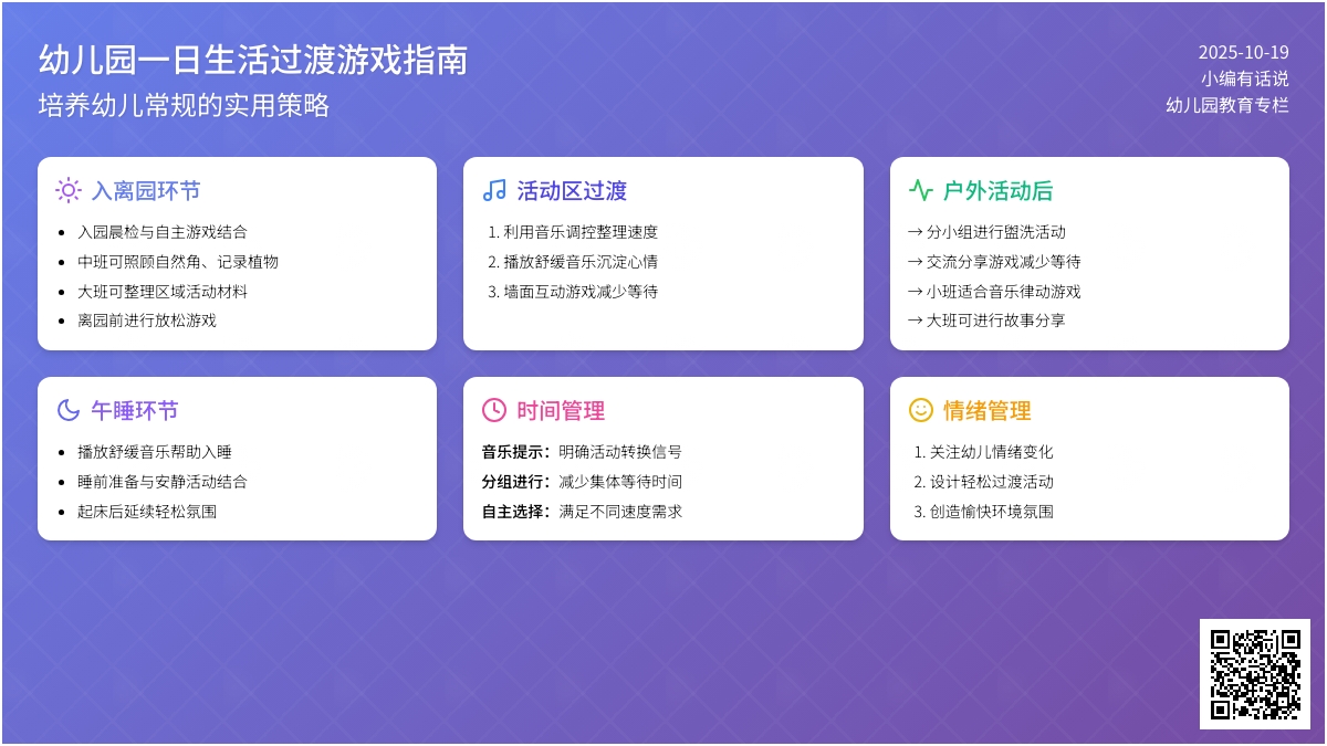 培养幼儿常规的常见环节过渡游戏有哪些?