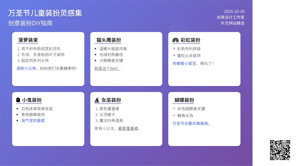 万圣节装扮没灵感？快来围观别人家的万圣节娃娃（给家长）