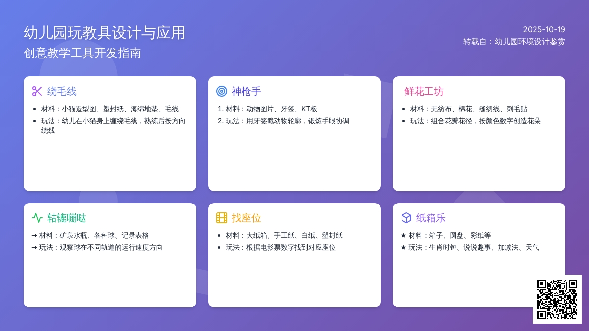 大中小班自制玩教具 | 动手类+益智类玩具，够精选，够好玩~