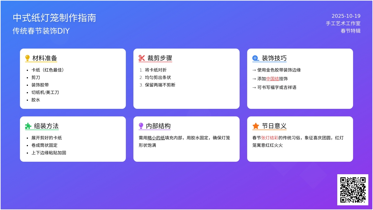 国外新年手工 | 灯笼挂饰