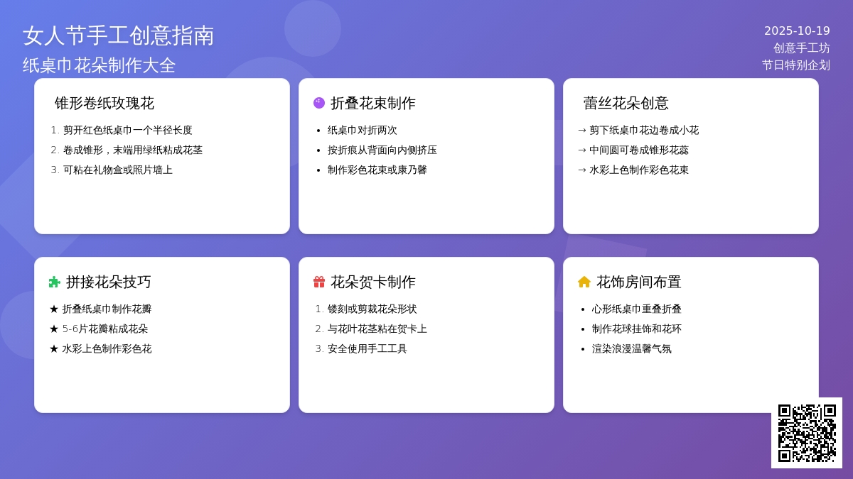 特别的礼物给特别的你（纸桌巾花朵）