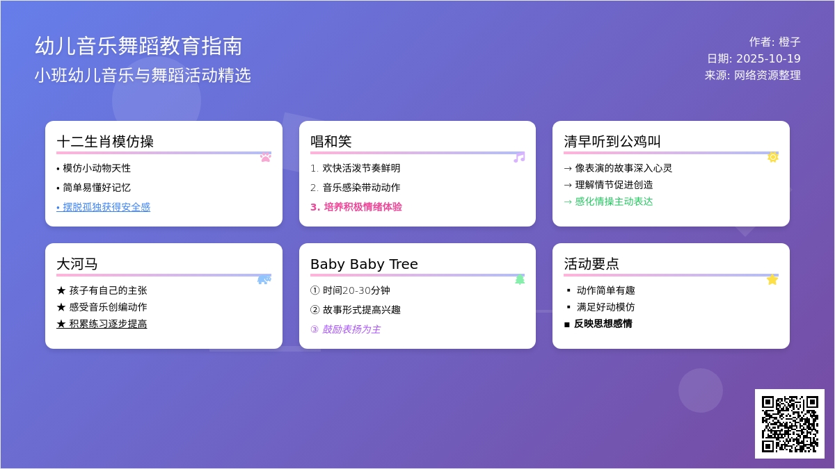 小班舞蹈、律动活动怎样开展？（附教学视频5则）