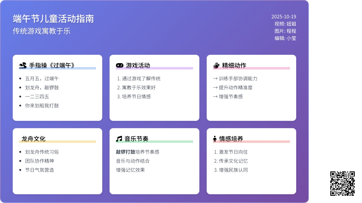 ［视频］小班节日必备手指操－过端午