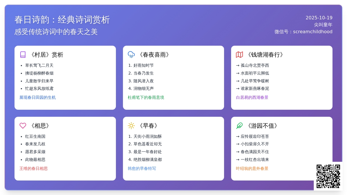 最美春天 | 春游途中的诗词和童谣
