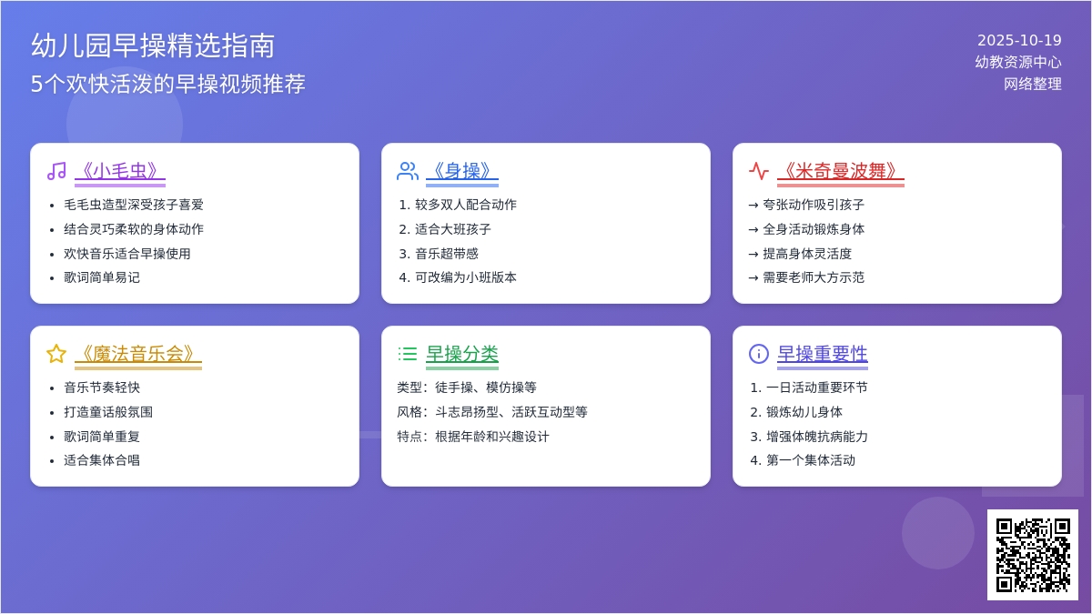 幼儿园早操音乐律动视频教学5则