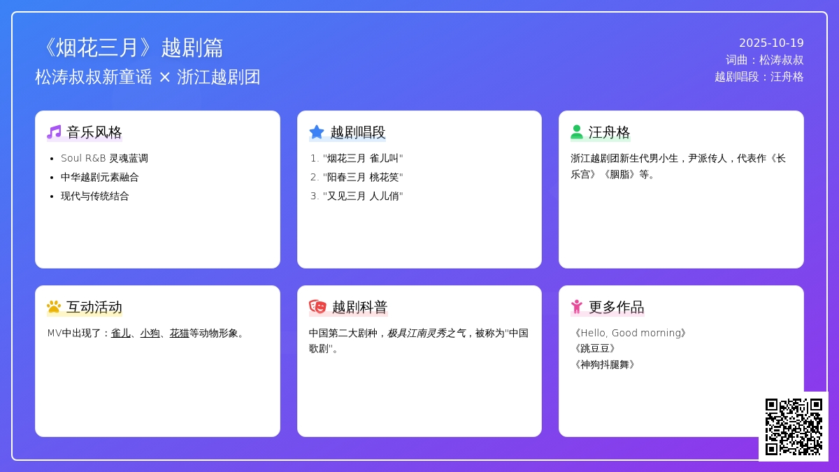 童谣 | 不负三月好时光，悠长明快的《烟花三月》
