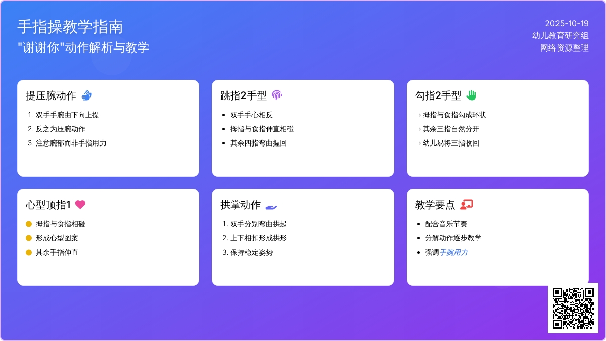 手指律动视频 | 中班手指律动《谢谢你》