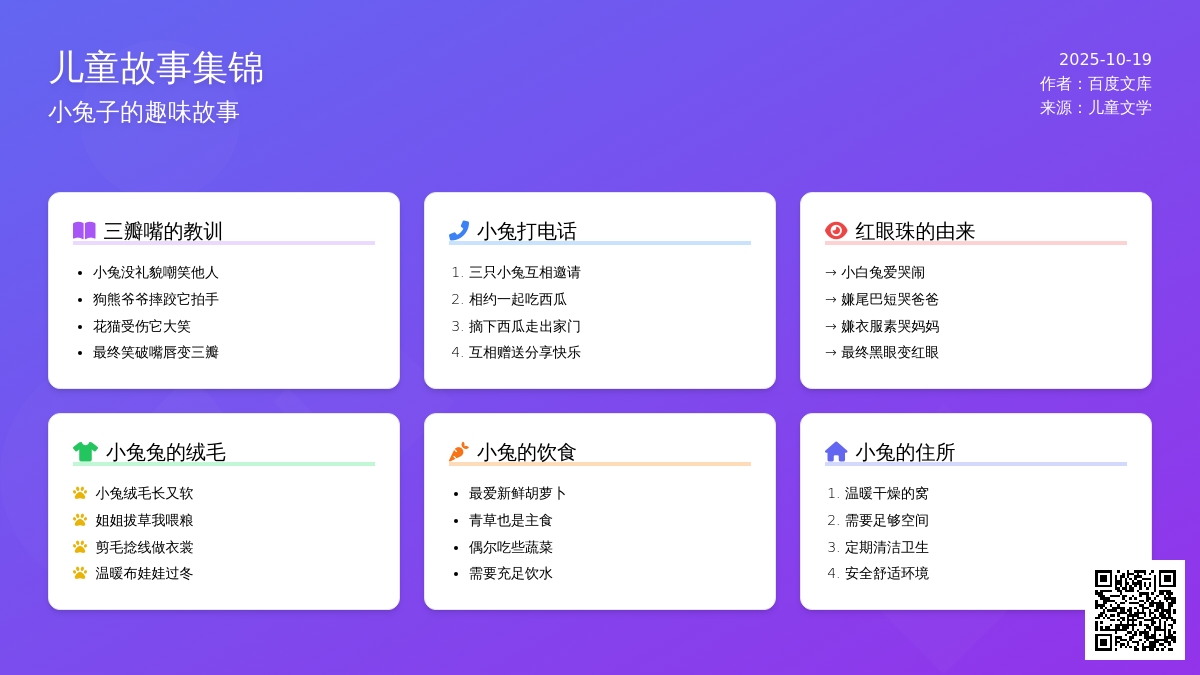 小兔子的儿歌