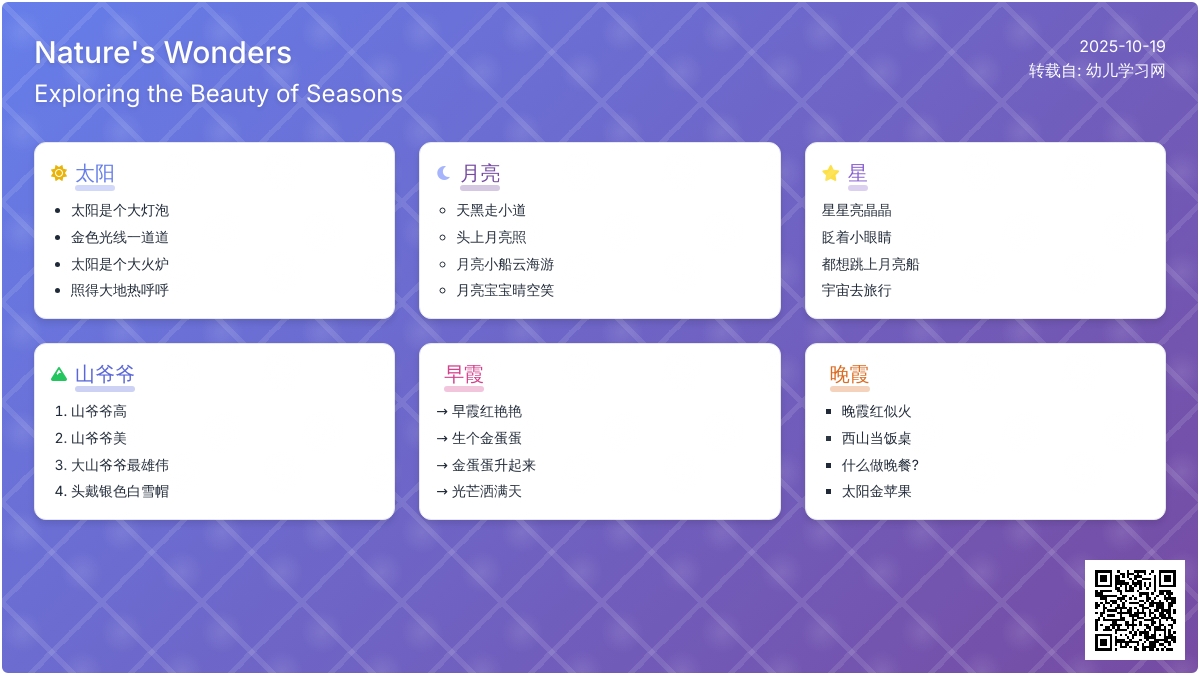 大自然儿歌（上）