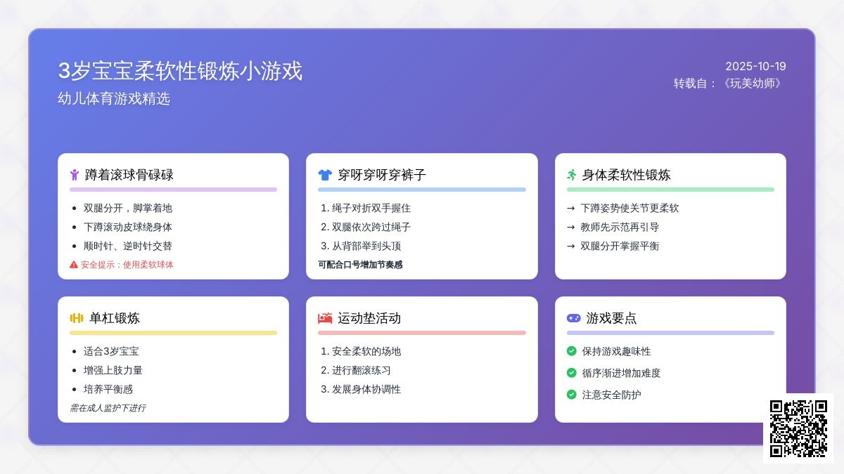 3岁孩子柔软性锻炼小游戏－球，绳子
