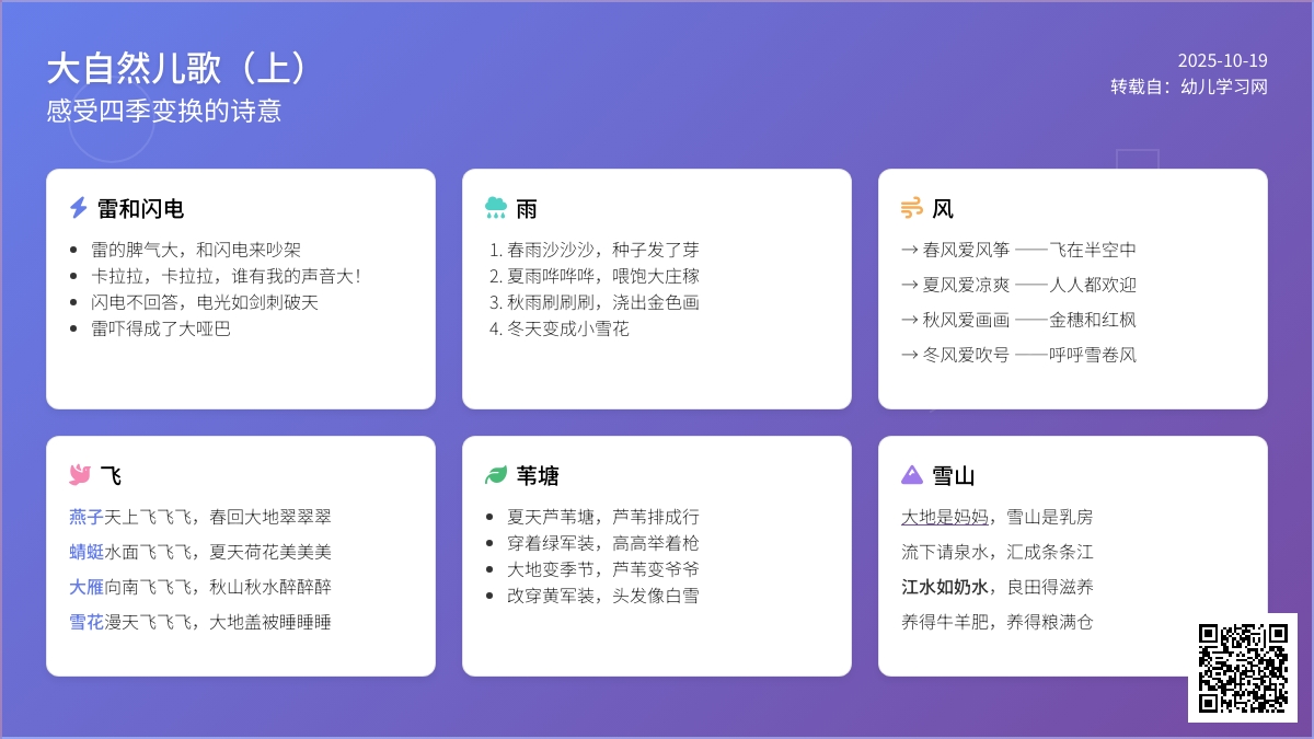 大自然儿歌（下）