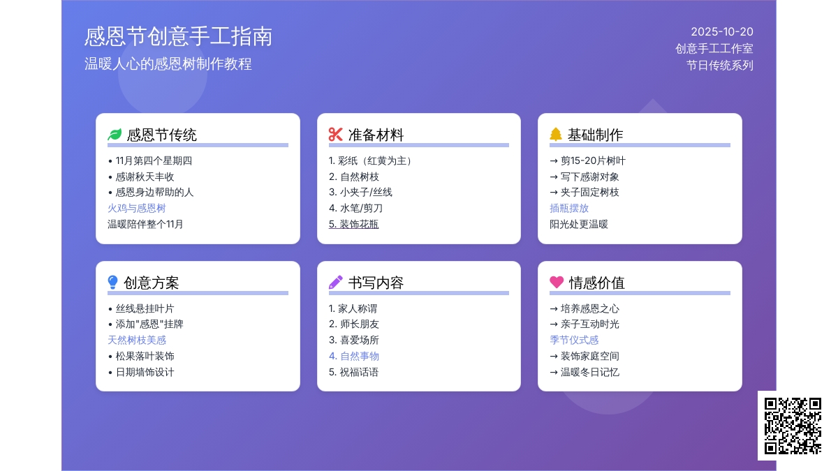 感恩节装饰 | 暖心感恩树，记录温暖点滴