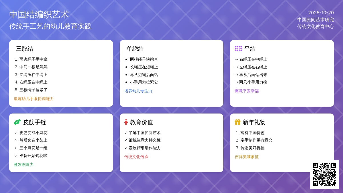 手工+儿歌 | 巧用儿歌，编出民族特色手链