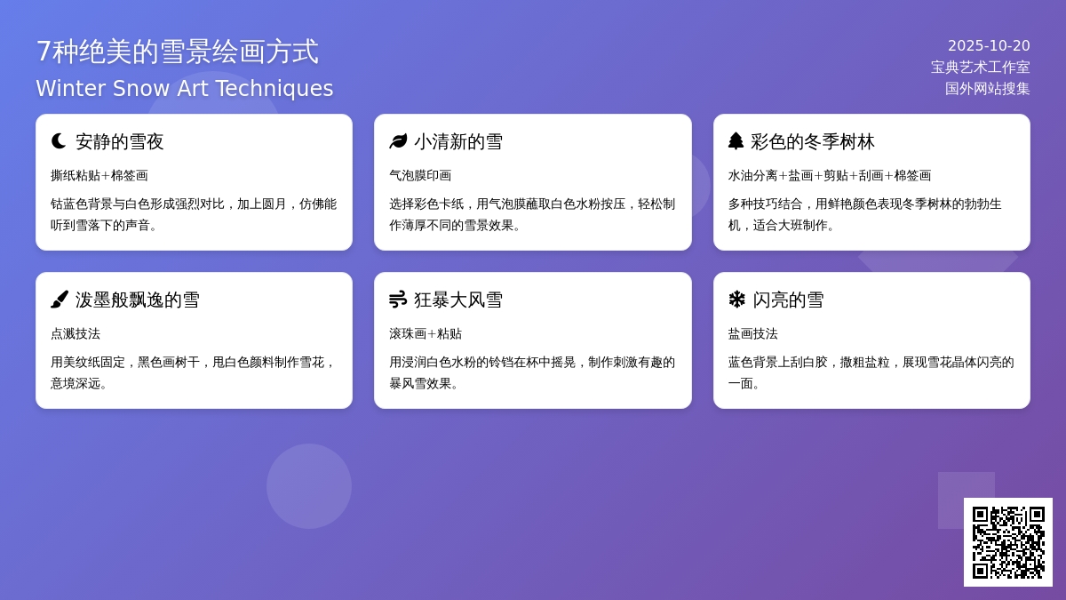 冬季绘画 | 画雪，冬季美事，何乐不为？