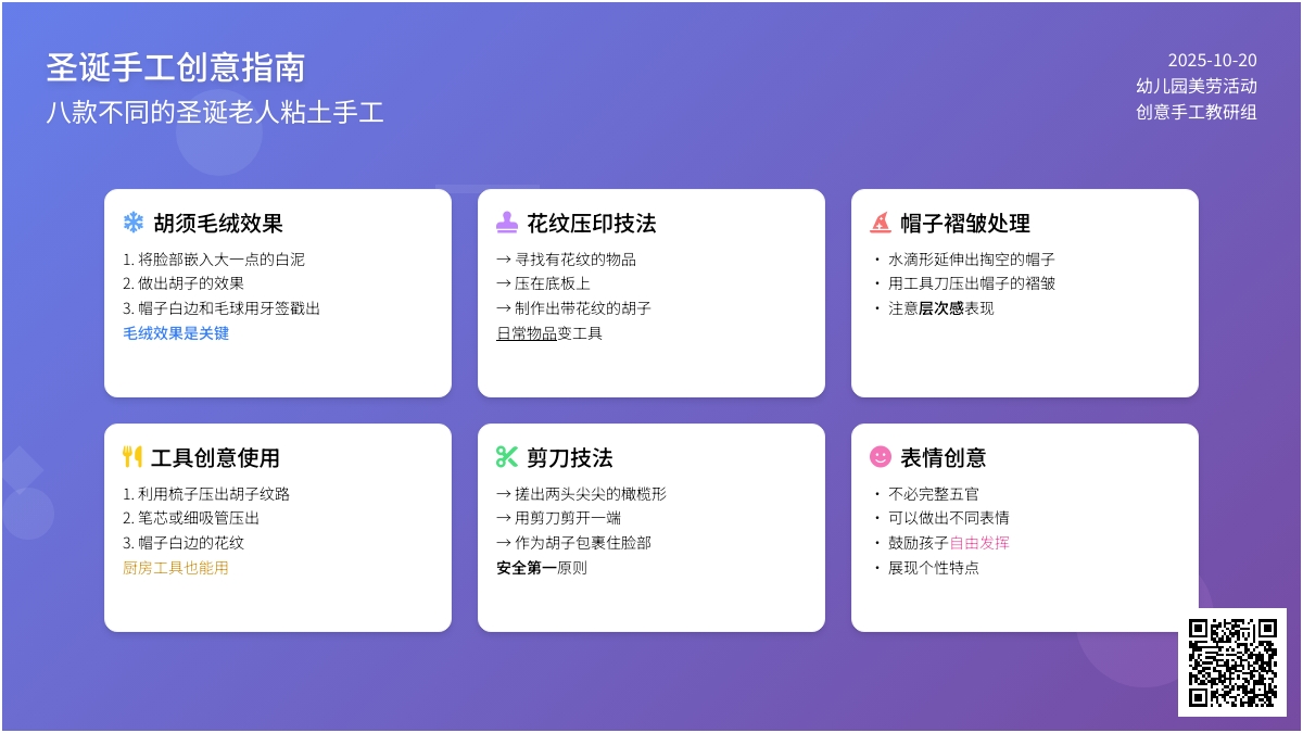 圣诞节手工 | 八款粘土手工，给孩子不一样的圣诞老人
