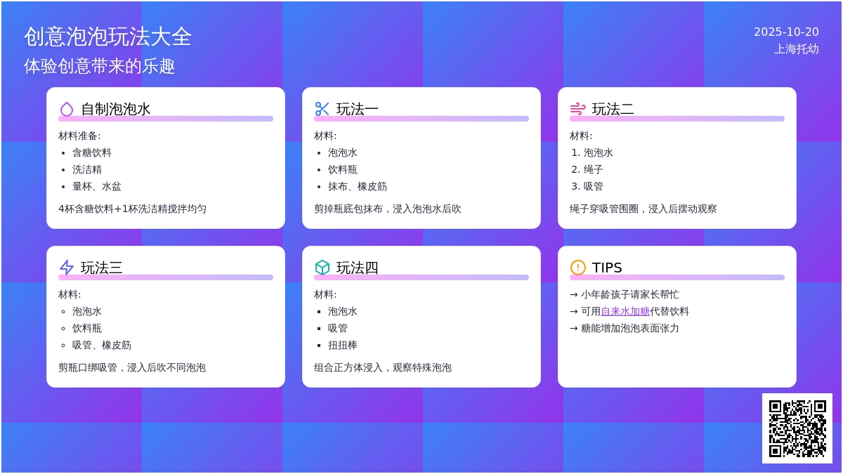 花样泡泡 | 用身边的材料吹出不一样的奇幻泡泡！