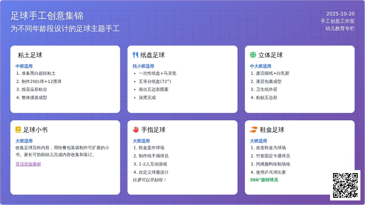 手工 | 世界杯之夏，多款足球手工创意等你来做！