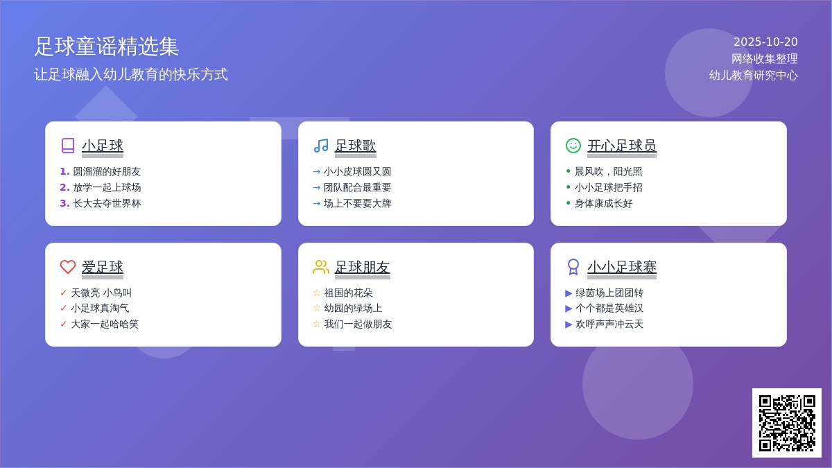 足球儿歌8首