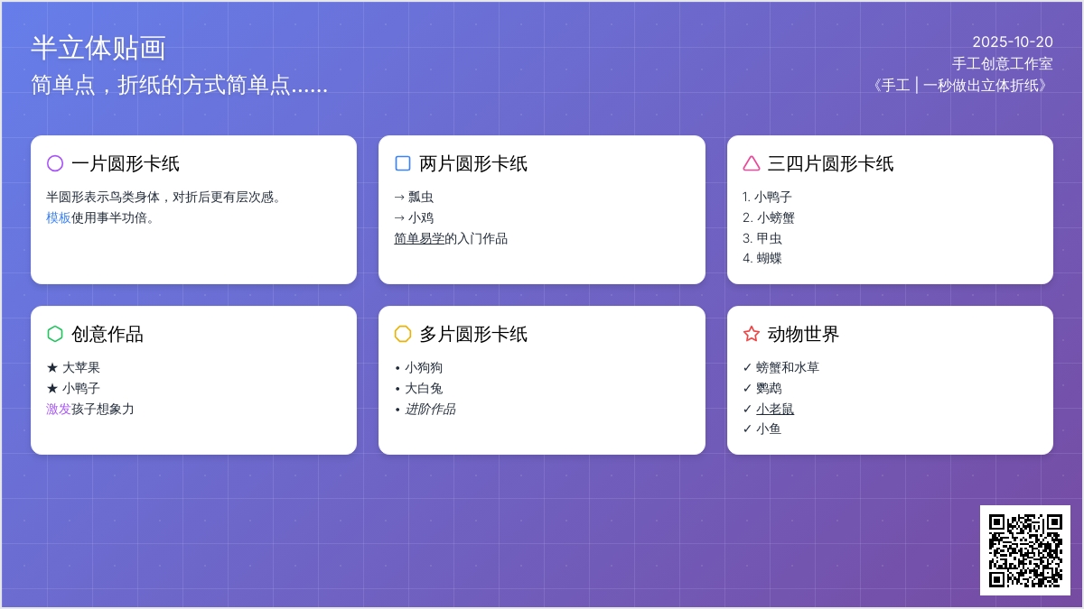 手工 | 没有套路，只有真诚，小班孩子也能搞定的半立体拼贴画
