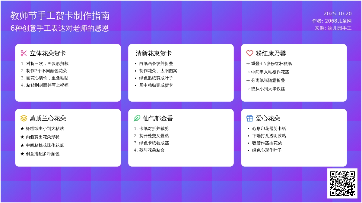 教师节手工 | 多款立体花朵贺卡,给老师送上专属于你的祝福吧 教师节手工 | 多款立体花朵贺卡,给老师送上专属于你的祝福吧