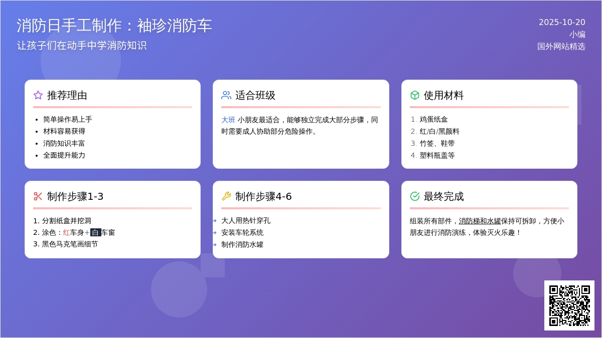 大班手工 | 嘀嘀~鸡蛋盒做的消防车来啦!超神气! 大班手工 | 嘀嘀~鸡蛋盒做的消防车来啦!超神气!
