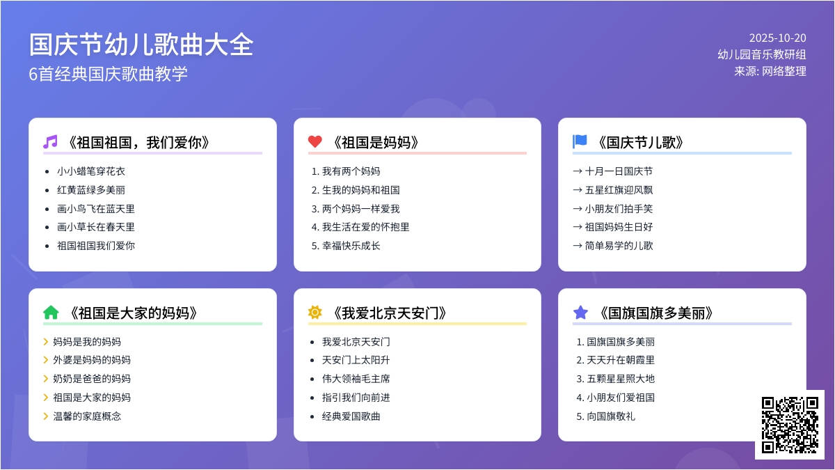 国庆节 | 国庆歌曲、诗歌，现在带着孩子学起来正合适