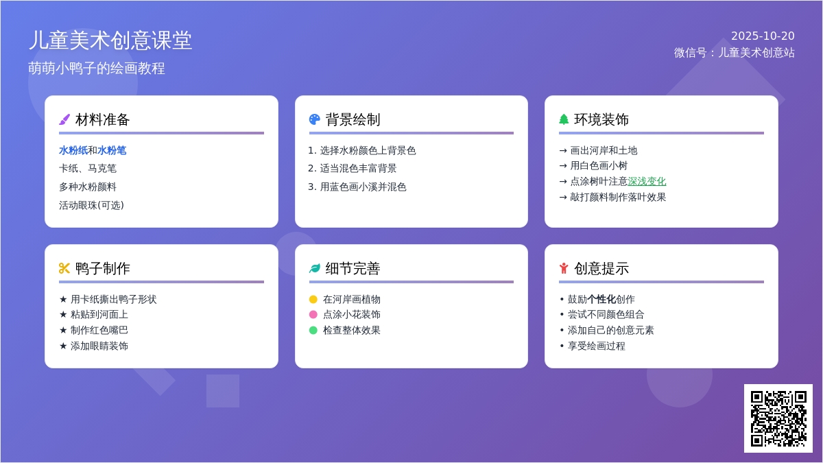 绘画 | 小鸭子嘎嘎嘎,一起来戏水 绘画 | 小鸭子嘎嘎嘎,一起来戏水