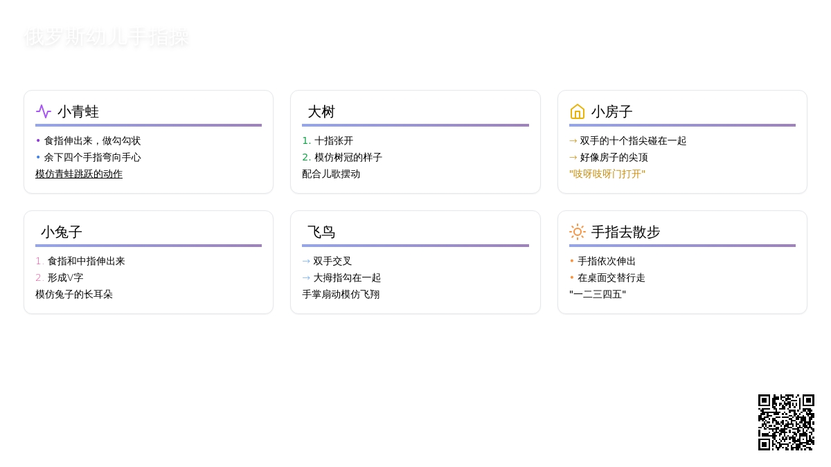 来自俄罗斯的全套情境手指操,实用,好玩儿! 来自俄罗斯的全套情境手指操,实用,好玩儿!
