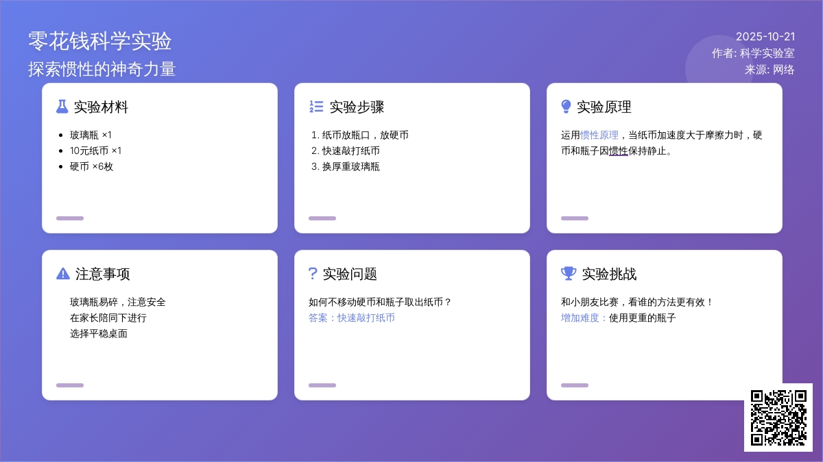 趣味科学实验 | 你怎么拿出这张纸币? 趣味科学实验 | 你怎么拿出这张纸币?