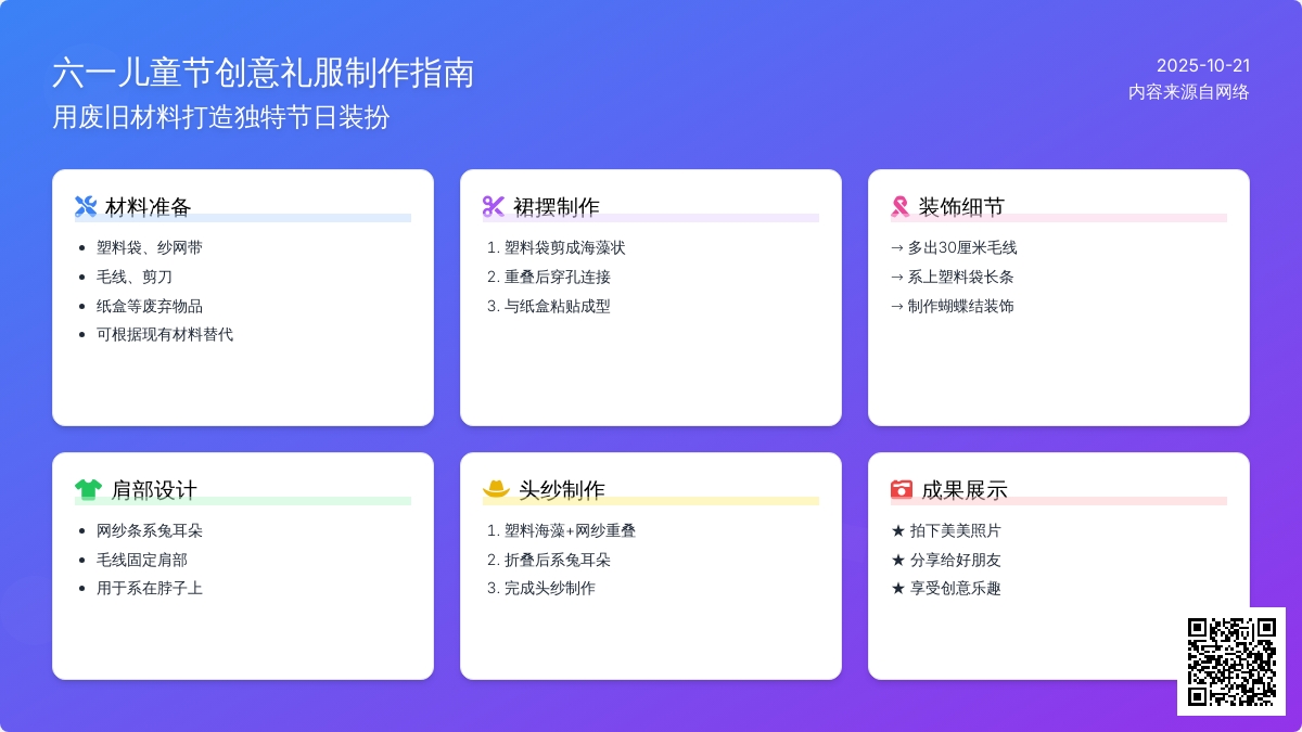 亲子手工 | 六一自制礼服一起做起来~ 亲子手工 | 六一自制礼服一起做起来~