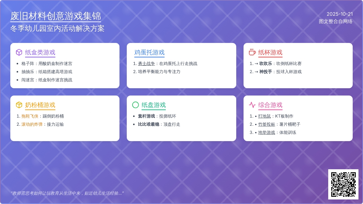 冬季室内游戏 | 这个冬天,废旧材料玩具放光彩 冬季室内游戏 | 这个冬天,废旧材料玩具放光彩