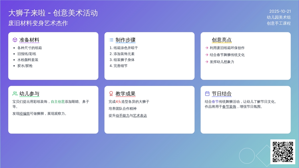 纸箱废旧利用 | 大型美术创意:威武的大狮子来啦! 纸箱废旧利用 | 大型美术创意:威武的大狮子来啦!
