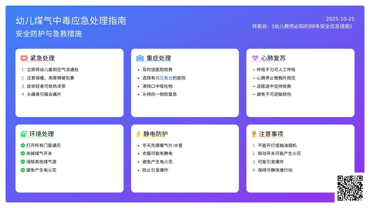 幼儿煤气中毒后,要进行恰当急救 幼儿煤气中毒后,要进行恰当急救
