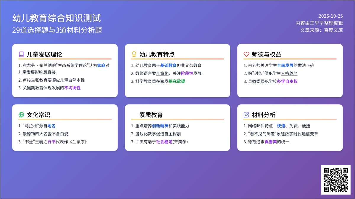 【2016综合素质1】幼师资格模拟考试题 【2016综合素质1】幼师资格模拟考试题