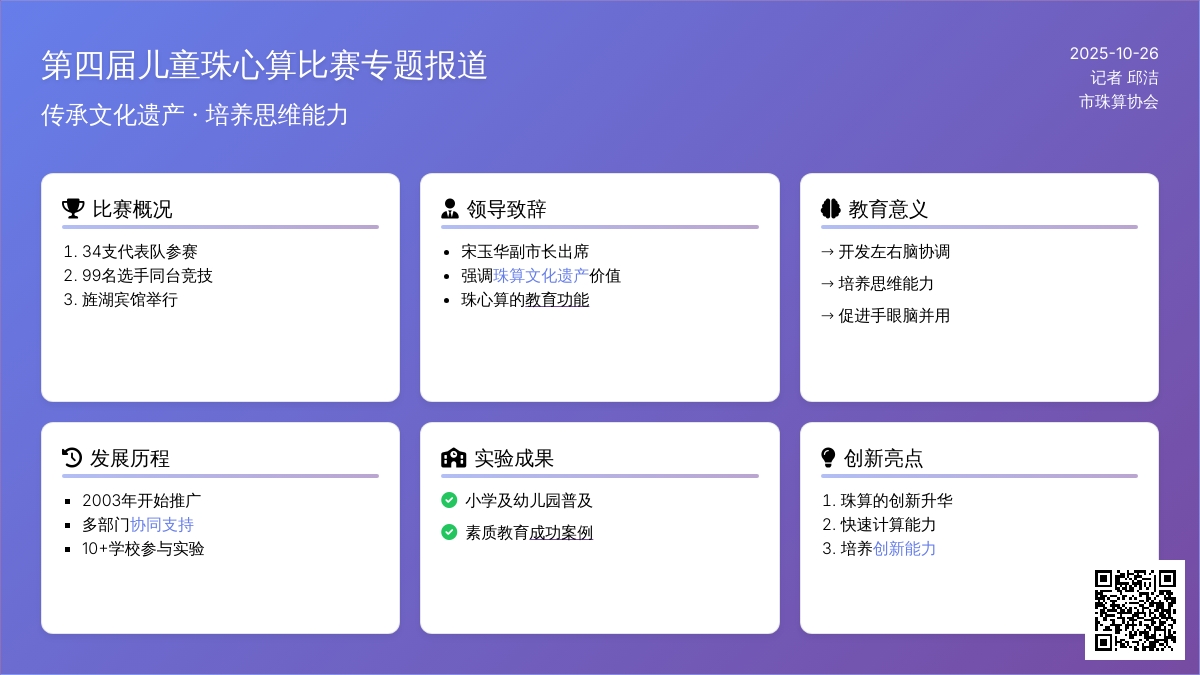 四川:我市举行第四届儿童珠心算比赛 四川:我市举行第四届儿童珠心算比赛