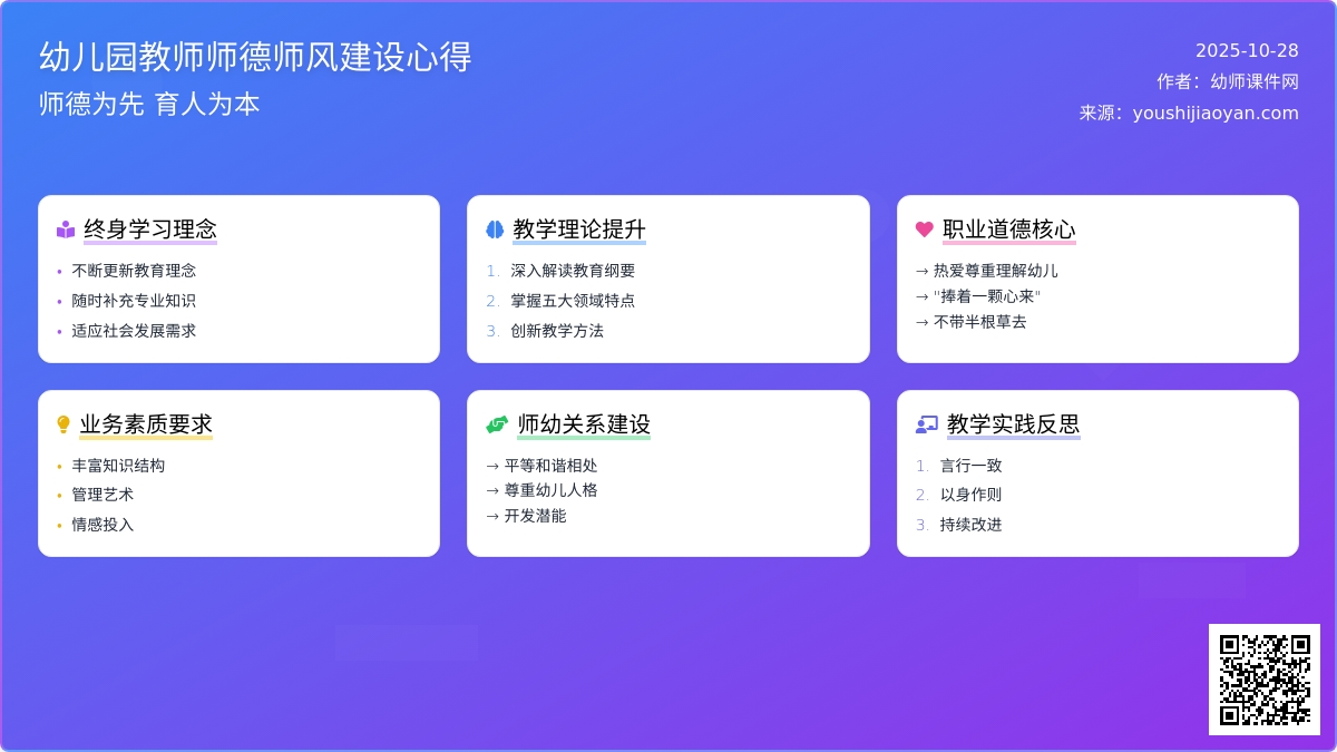 幼儿园教师师德师风建设心学习得体会 【荐】 幼儿园教师师德师风建设心学习得体会 【荐】