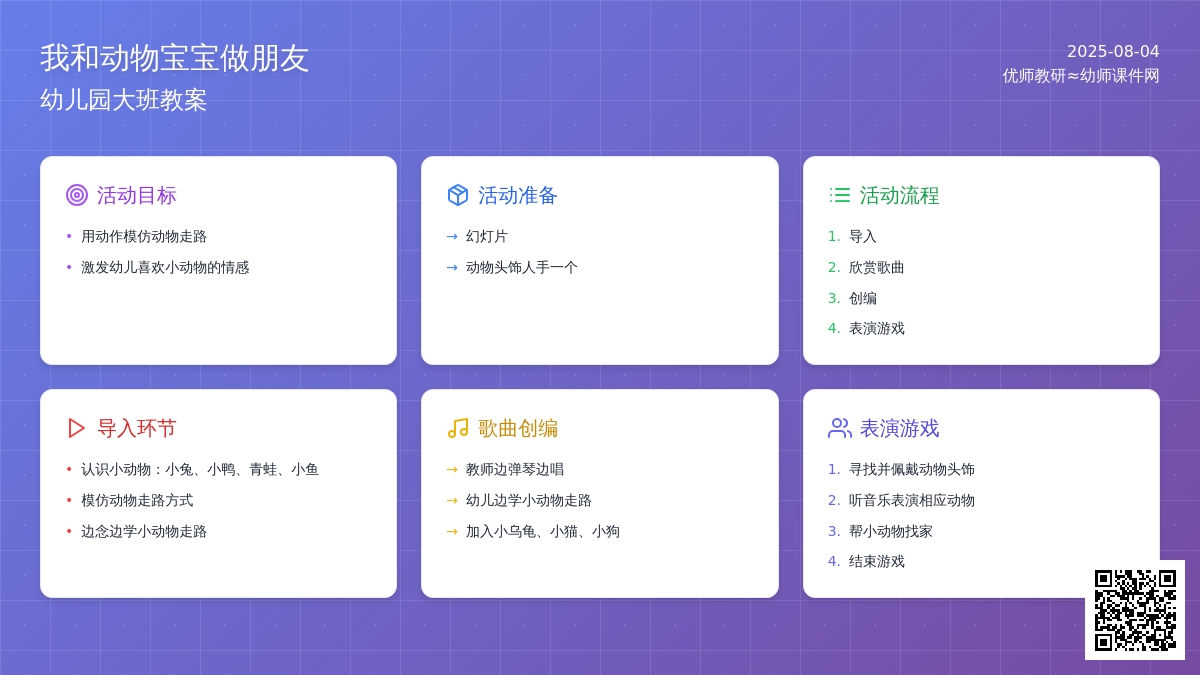 幼儿园大班教案：我和动物孩子做朋友