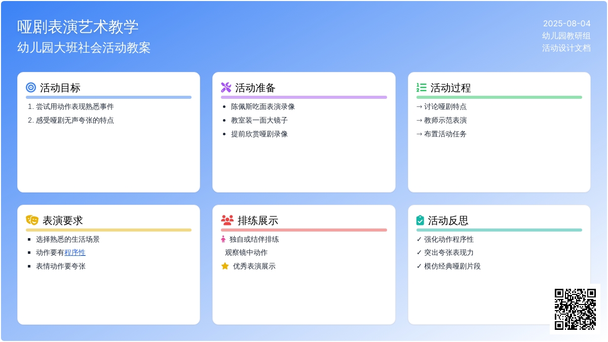 幼儿园大班社会活动教案：猜猜我在做什么