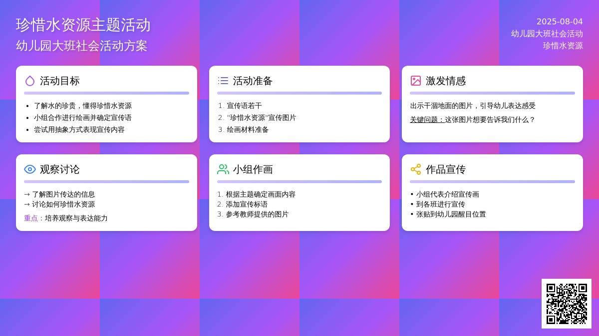 幼儿园大班社会活动：珍惜水资源