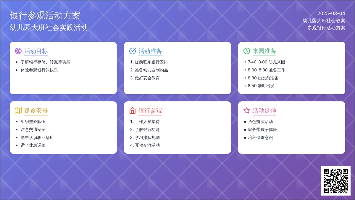 幼儿园大班社会教案：参观银行