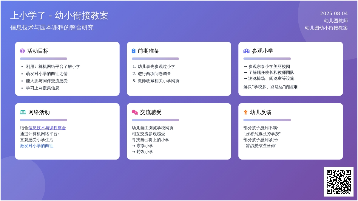 幼儿园幼小衔接教案――上小学了