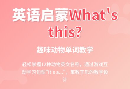 What's this ?-幼师课件网