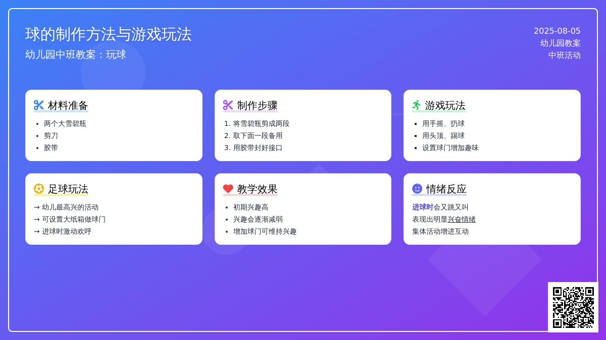 幼儿园中班教案：玩球