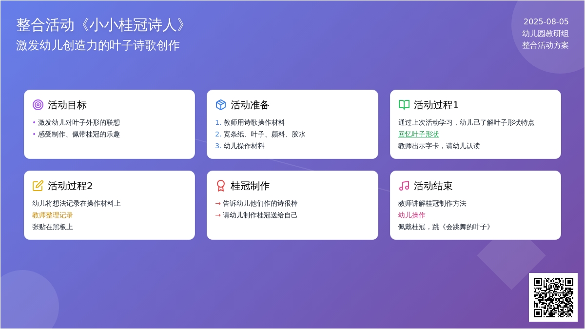 整合活动《小小桂冠诗人》