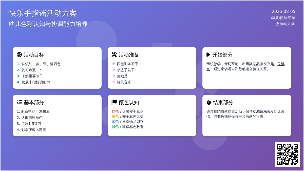 整合活动――快乐手指谣